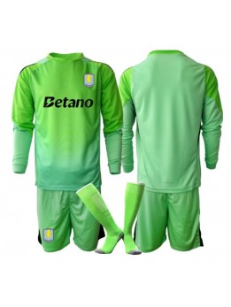 Billige Aston Villa Keeper Bortedraktsett Barn 2025-26 Langermet (+ Korte bukser)